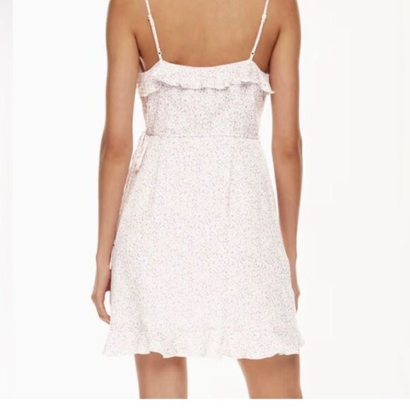 Aritzia Sunday Best Mini Dress Medium Countess Floral Ruffle Trim - Picture 3 of 11
